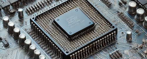 AI generated image of Intel's first processor