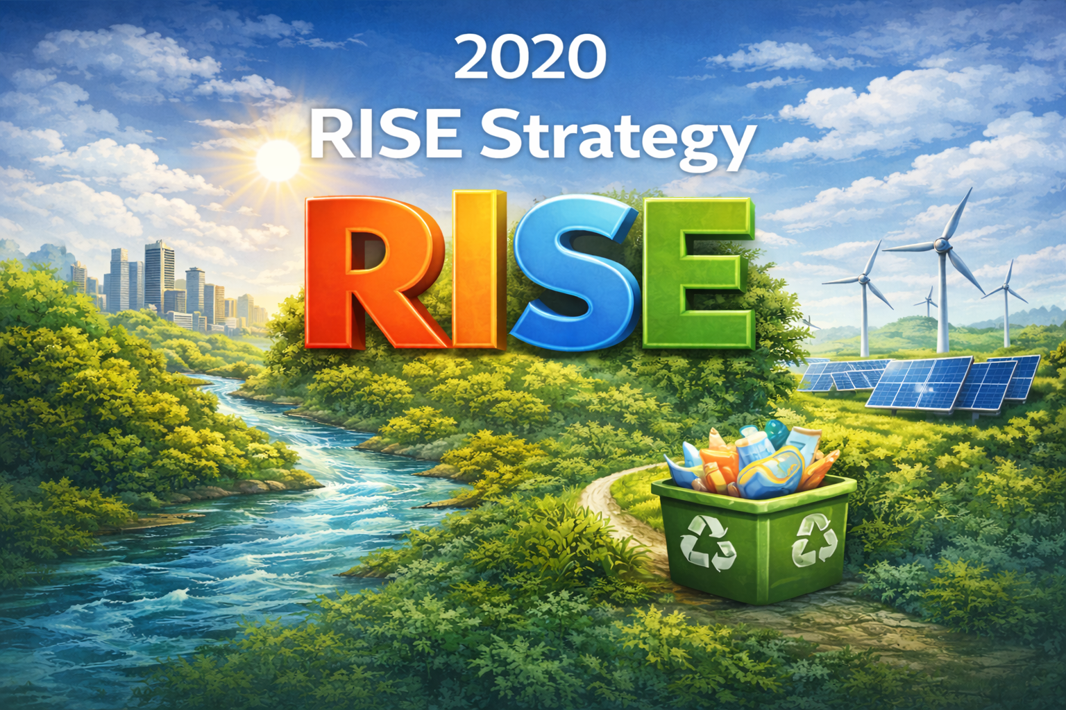 AI generated image of Intel's RISE strategy